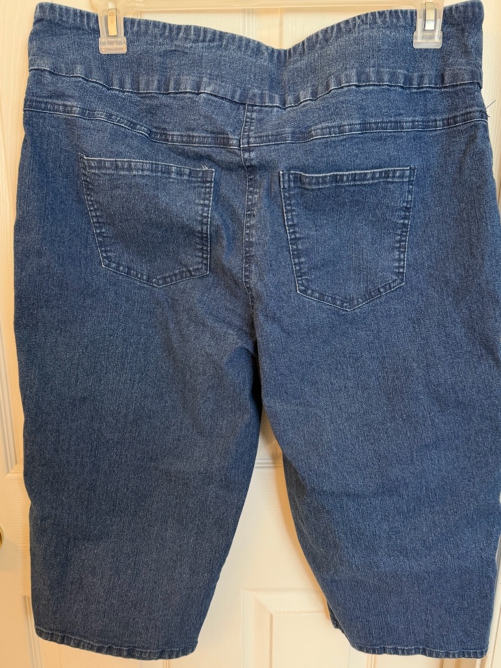 Ruby Rd Denim Jean Pull-on Capris Sz 16W - Picture 4 of 5